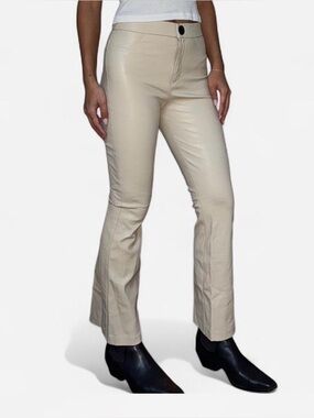 Bootcut leather pants